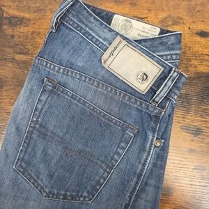 Diesel Men's‎ Jeans Buster Medium Wash Slim Tapered 30x25 Cropped